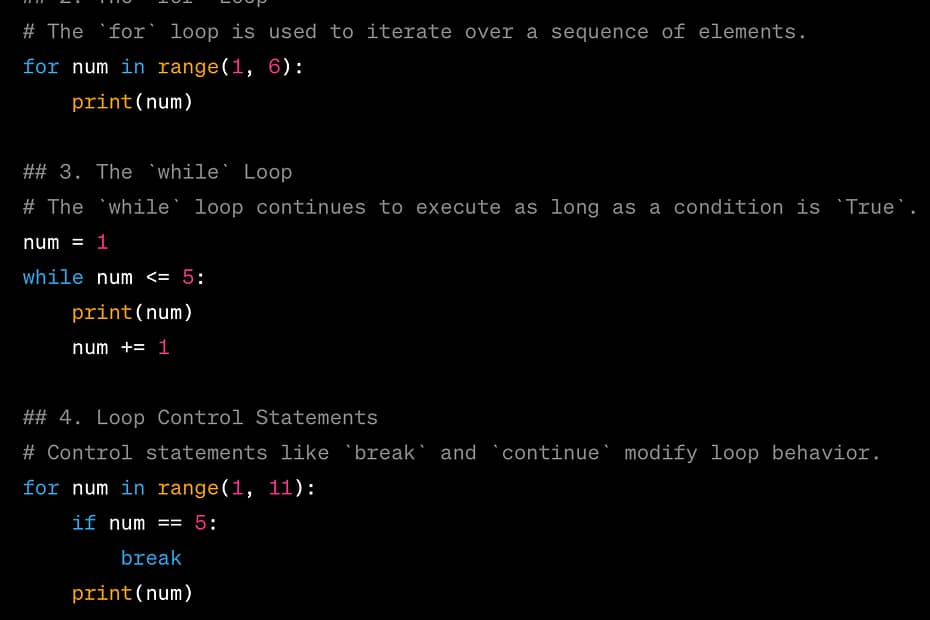 Python loops